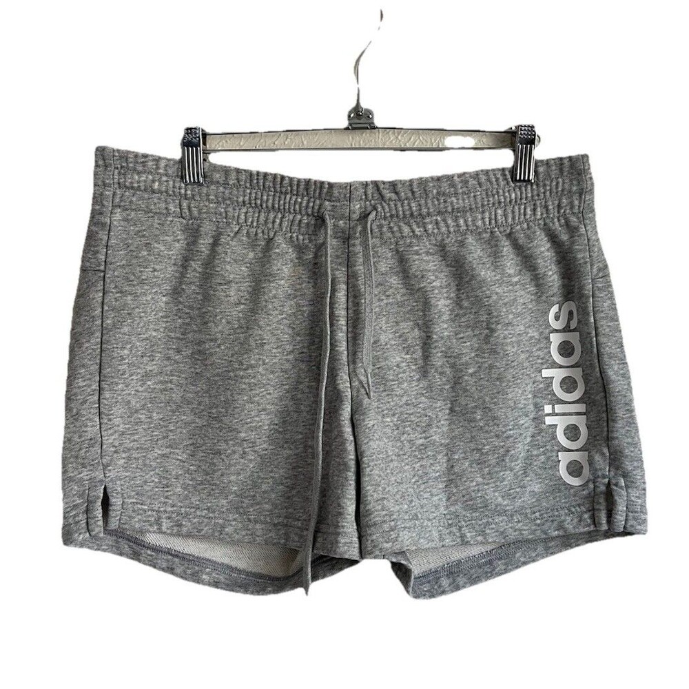 Adidas Women’s Sweatshorts Medium Grey Athletic Lounge Shorts EUC